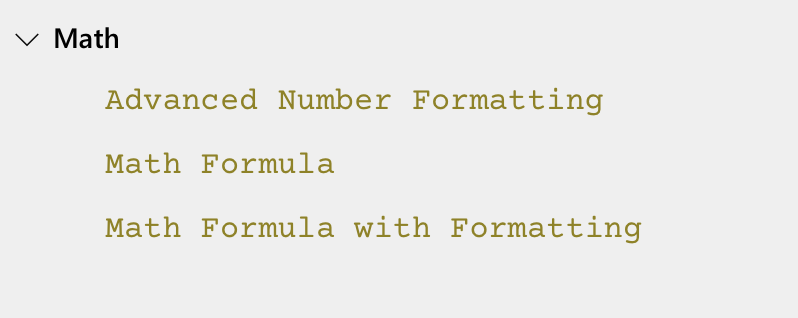 DevAssure Advanced functions for computation 1