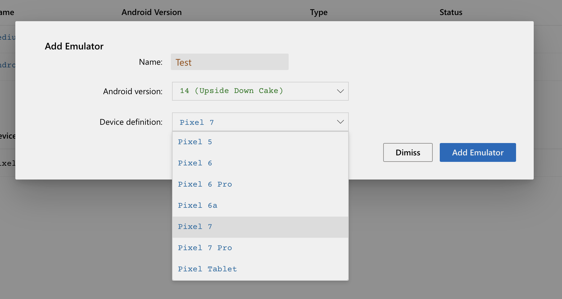 DevAssure Android Emulators