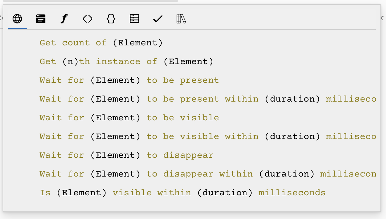 DevAssure element validations - no code automation - 1