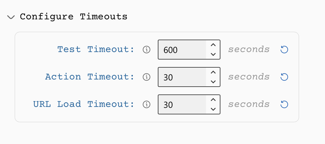 DevAssure implicit timeouts