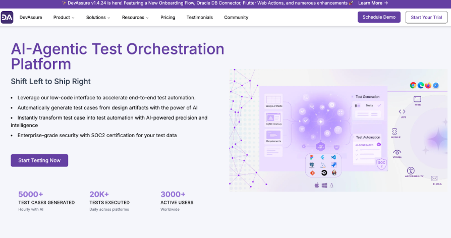 low-code-test-automation-platform
