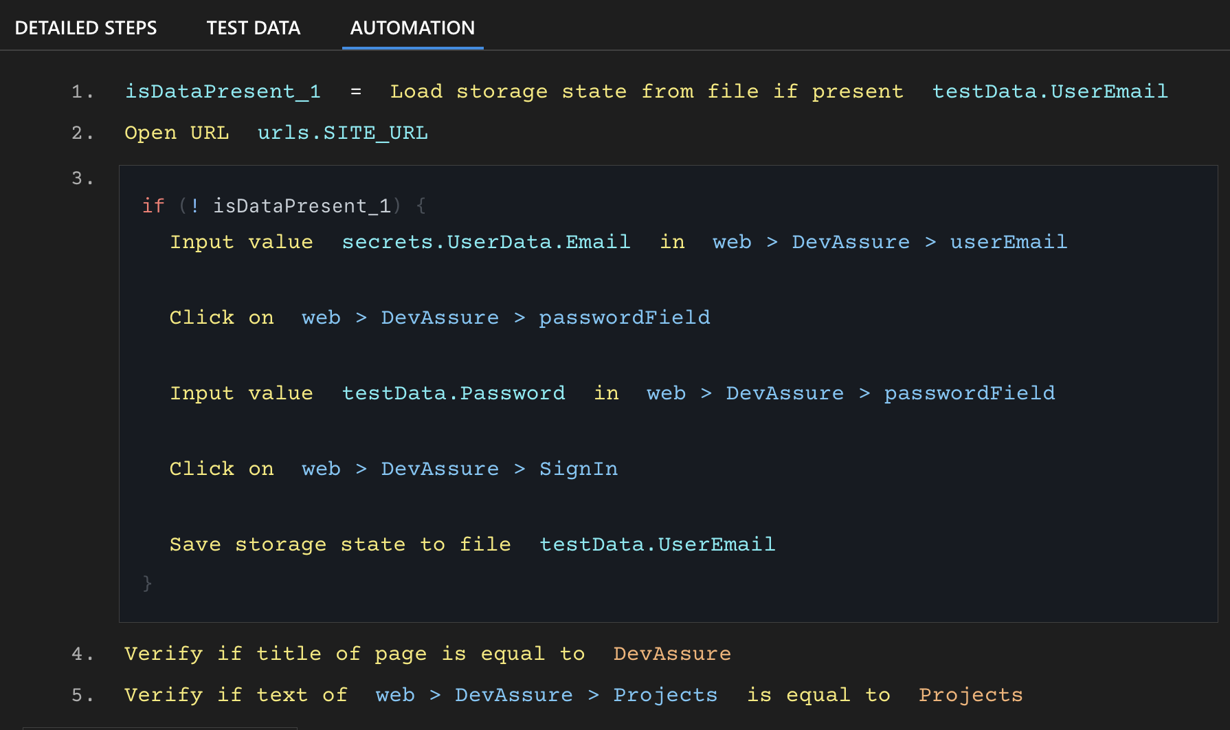 Cookie based Authentication with DevAssure - Sample Test Automation code