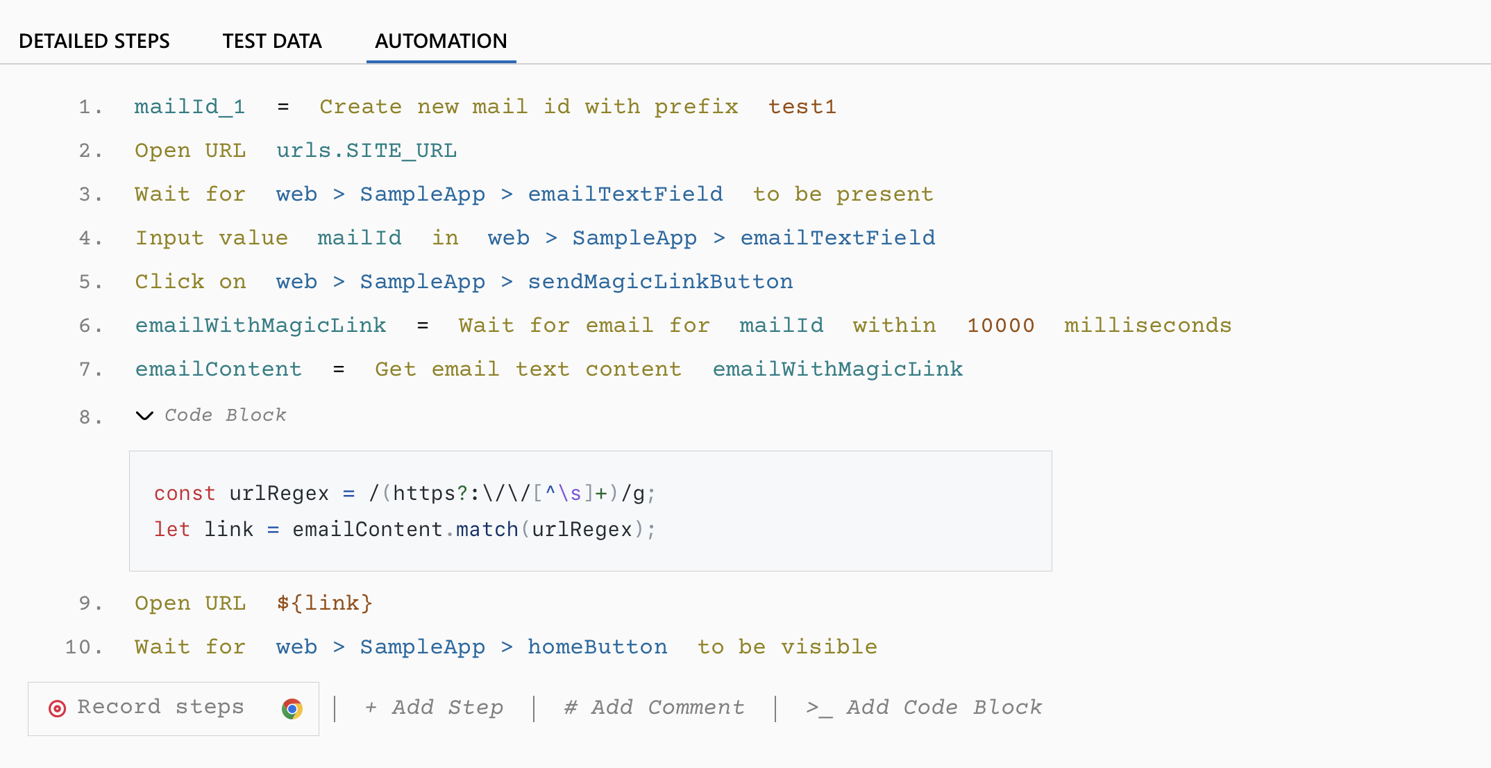 Sample automation